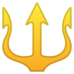 How emoji trident emblem displayed on Google