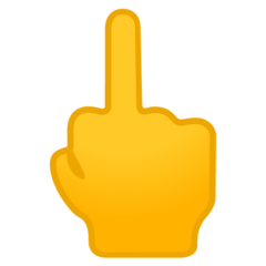 How emoji middle finger displayed on Google