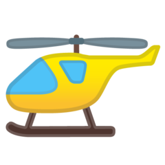 How emoji helicopter displayed on Google