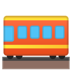 How emoji railway car displayed on Google