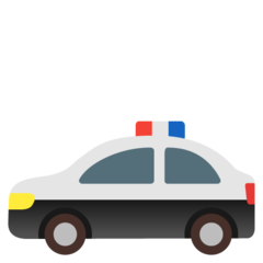 How emoji police car displayed on Google