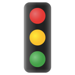 How emoji vertical traffic light displayed on Google