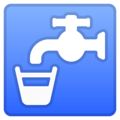 How emoji potable water displayed on Google