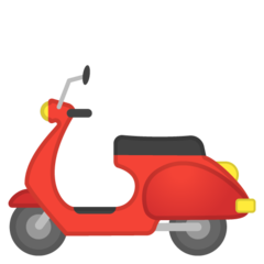 How emoji motor scooter displayed on Google