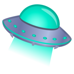 How emoji flying saucer displayed on Google