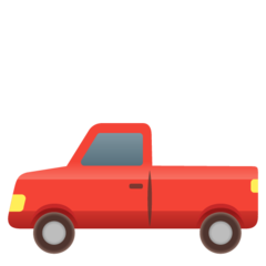 How emoji pickup truck displayed on Google