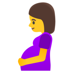 How emoji pregnant woman displayed on Google