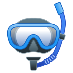 How emoji diving mask displayed on Google