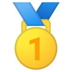 How emoji 1st place medal displayed on Google