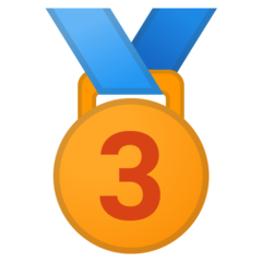 How emoji 3rd place medal displayed on Google