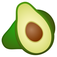 How emoji avocado displayed on Google