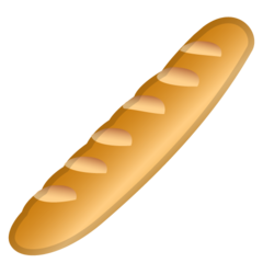 How emoji baguette bread displayed on Google