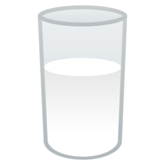 How emoji glass of milk displayed on Google