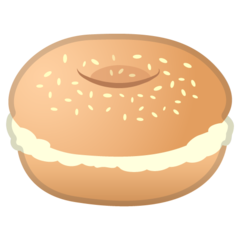 How emoji bagel displayed on Google