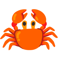 How emoji crab displayed on Google