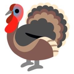 How emoji turkey displayed on Google