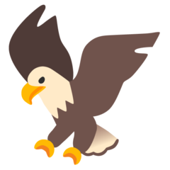 How emoji eagle displayed on Google