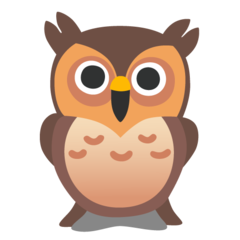 How emoji owl displayed on Google