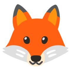 How emoji fox displayed on Google