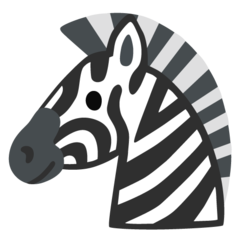 How emoji zebra displayed on Google