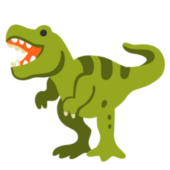 How emoji T-Rex displayed on Google