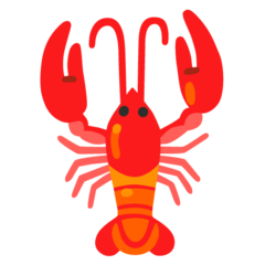 How emoji lobster displayed on Google