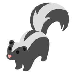 How emoji skunk displayed on Google