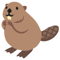 How emoji beaver displayed on Google