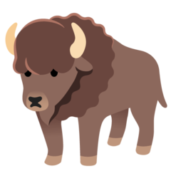 How emoji bison displayed on Google