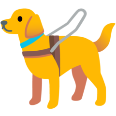 How emoji guide dog displayed on Google