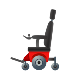 How emoji motorized wheelchair displayed on Google