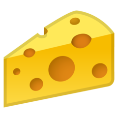 How emoji cheese wedge displayed on Google