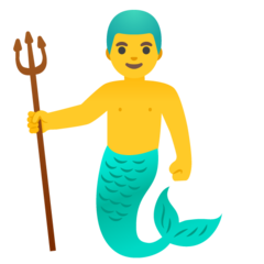 How emoji merman displayed on Google