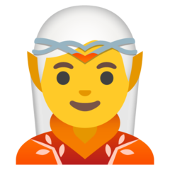 How emoji elf displayed on Google