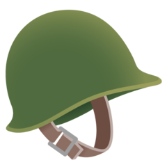 How emoji military helmet displayed on Google