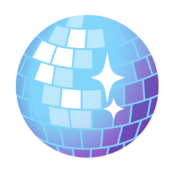 How emoji mirror ball displayed on Google