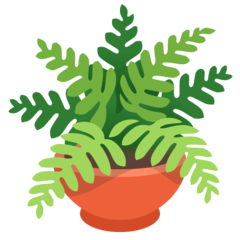 How emoji potted plant displayed on Google