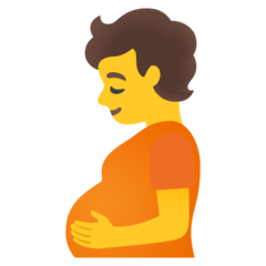 How emoji pregnant person displayed on Google