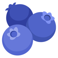 How emoji blueberries displayed on Google