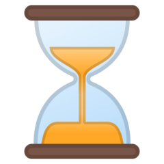 How emoji hourglass not done displayed on Google