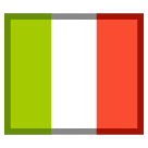 How emoji flag: Italy displayed on HTC