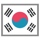 How emoji flag: South Korea displayed on HTC