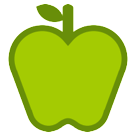 How emoji green apple displayed on HTC