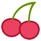 How emoji cherries displayed on HTC