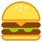 How emoji hamburger displayed on HTC