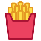 How emoji french fries displayed on HTC