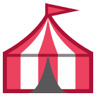 How emoji circus tent displayed on HTC