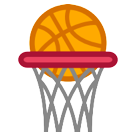 How emoji basketball displayed on HTC