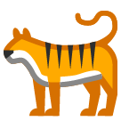 How emoji tiger displayed on HTC