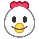 How emoji chicken displayed on HTC